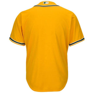 Oakland Athletics Majestic Official Cool Base Team Jersey - Gold