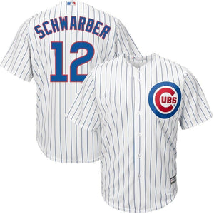 Kyle Schwarber Chicago Cubs Majestic Official Cool Base Player Jersey - White/Royal
